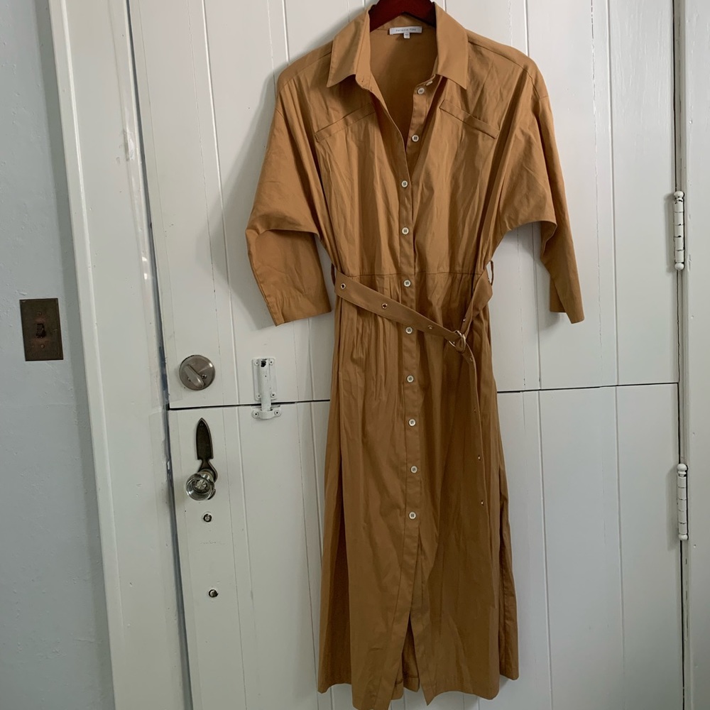 Patrizia Pepe Tan midi Dress
